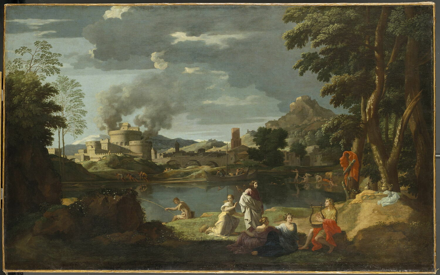 Nicolas Poussin: Orphée et Eurydice (vers 1648) INV 7307; MR 2331 
Département des Peintures, Louvre