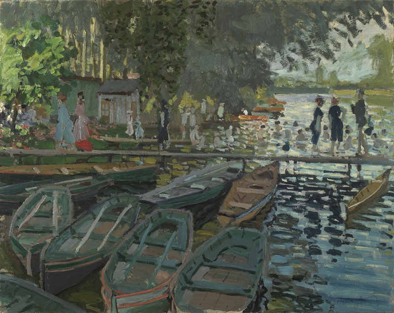 Claude Monet: Bathers at La Grenouillère (1869) National Gallery, London NG4119