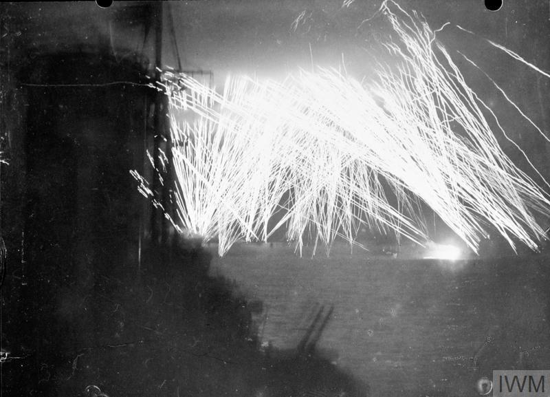 Tracer Fire from ships supporting D-Day © IWM A 24427