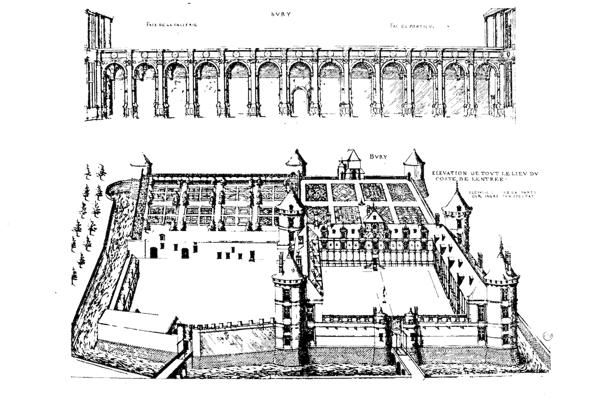 Chateau de Bury: Jacques Androuet du Cerceau: Les plus excellents Bastiments de France (Paris 1576/79)