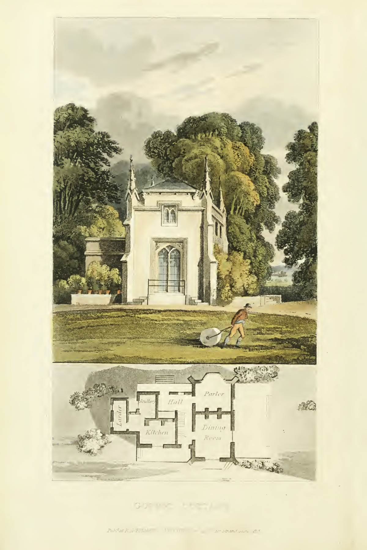 A Cottage Orné, designed to combine with garden scenery from John B. Papworth: Rural Residences (London 1818)