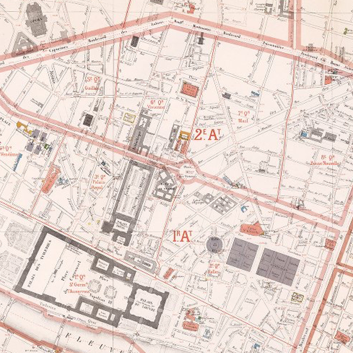 George Eugene Haussmann: Atlas administratif… de la ville de Paris 1868 © David Rumsey Maps