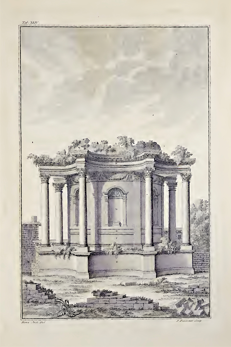 Circular Temple, Baalbek, from Robert Wood: The Ruins Of Balbec