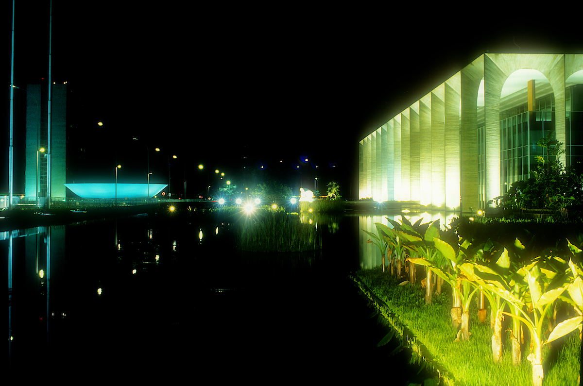 Palácio Itamaraty with the Congresso in the background, Brasília photo © Thomas Deckker 2026