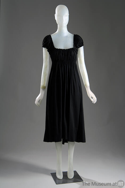 Claire McCardell: Dress (1946) Black wool jersey