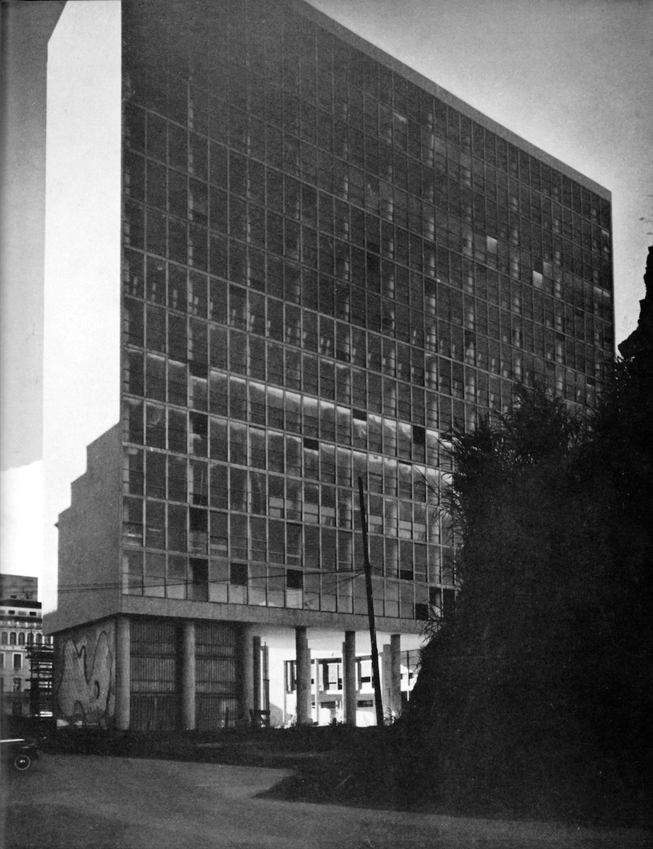 Lucio Costa: Competition sketch for the Esplanada dos Minsterios, Brasília 1956