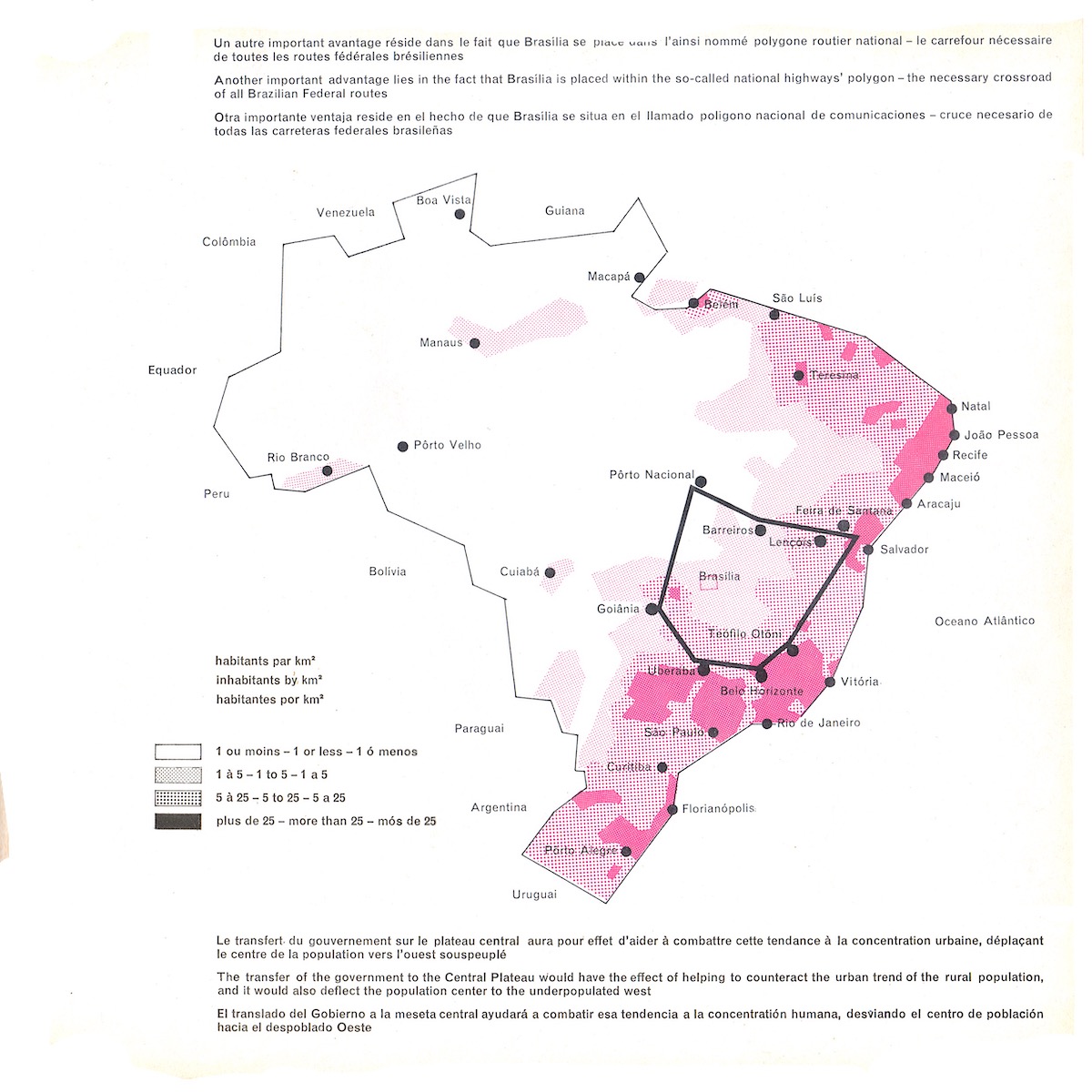  of the new road network to accompany the construction of Brasília from ‘Brazil Builds a New Capital’