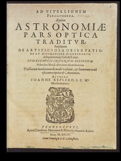 Johann Kepler: conic sections