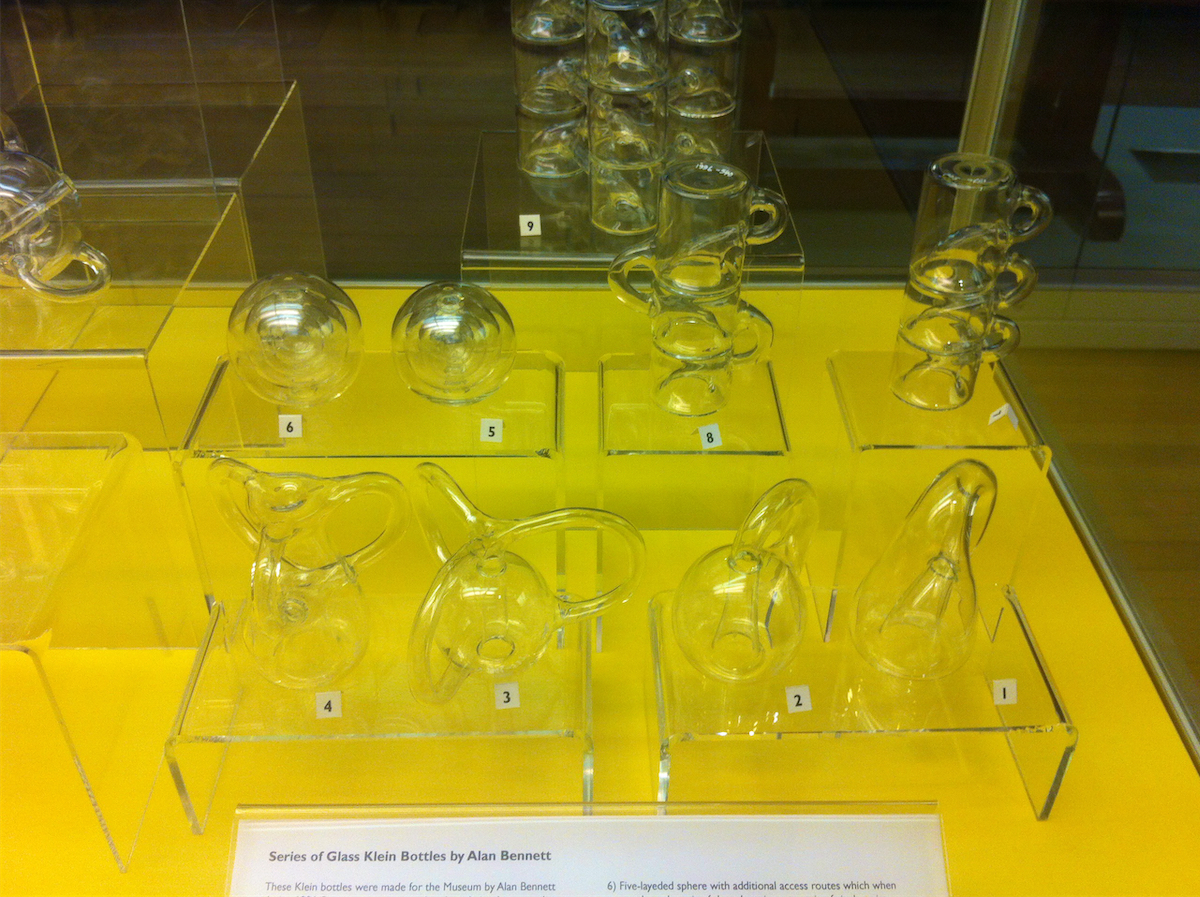 Series of Glass Klein Bottles by Alan Bennett, Science Museum