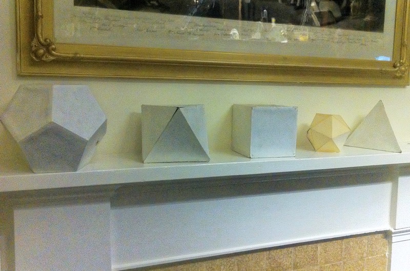 Models of Platonic Solids belonging to Professor J E A Steggall