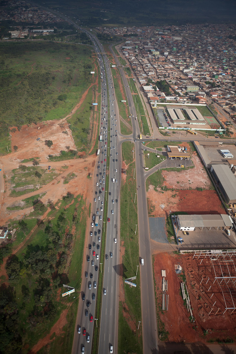Aerial View of the Via Estrutural, Distrito Federal, 2013